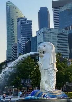 新加坡滨海湾网红景点:鱼尾狮、金沙