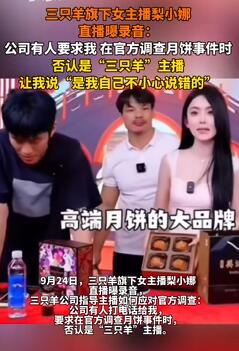 三只羊女主播梨小娜曝录音