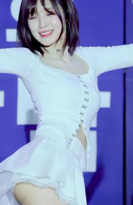 Arin小姐姐白色仙女装跳舞直拍慢放~007