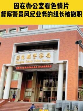 台湾一警员办公室看色情片被撤职