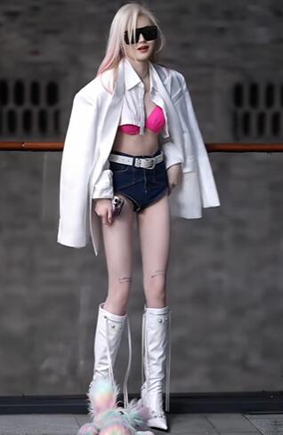 女明星怎么能怕冷 #旅拍 #约拍