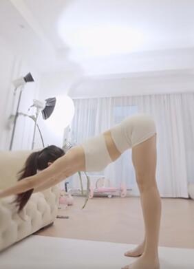 第一次尝试最后一个动作 我在快手练瑜伽