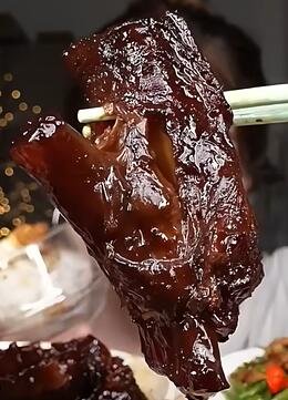 妈妈做的牛蹄筋怎么吃都吃不腻!!软糯咸香