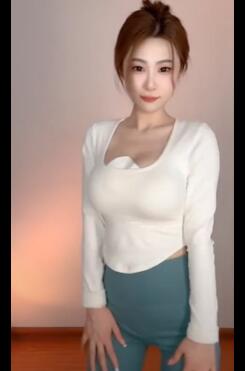 录屏瑜伽紧身裤主播直播